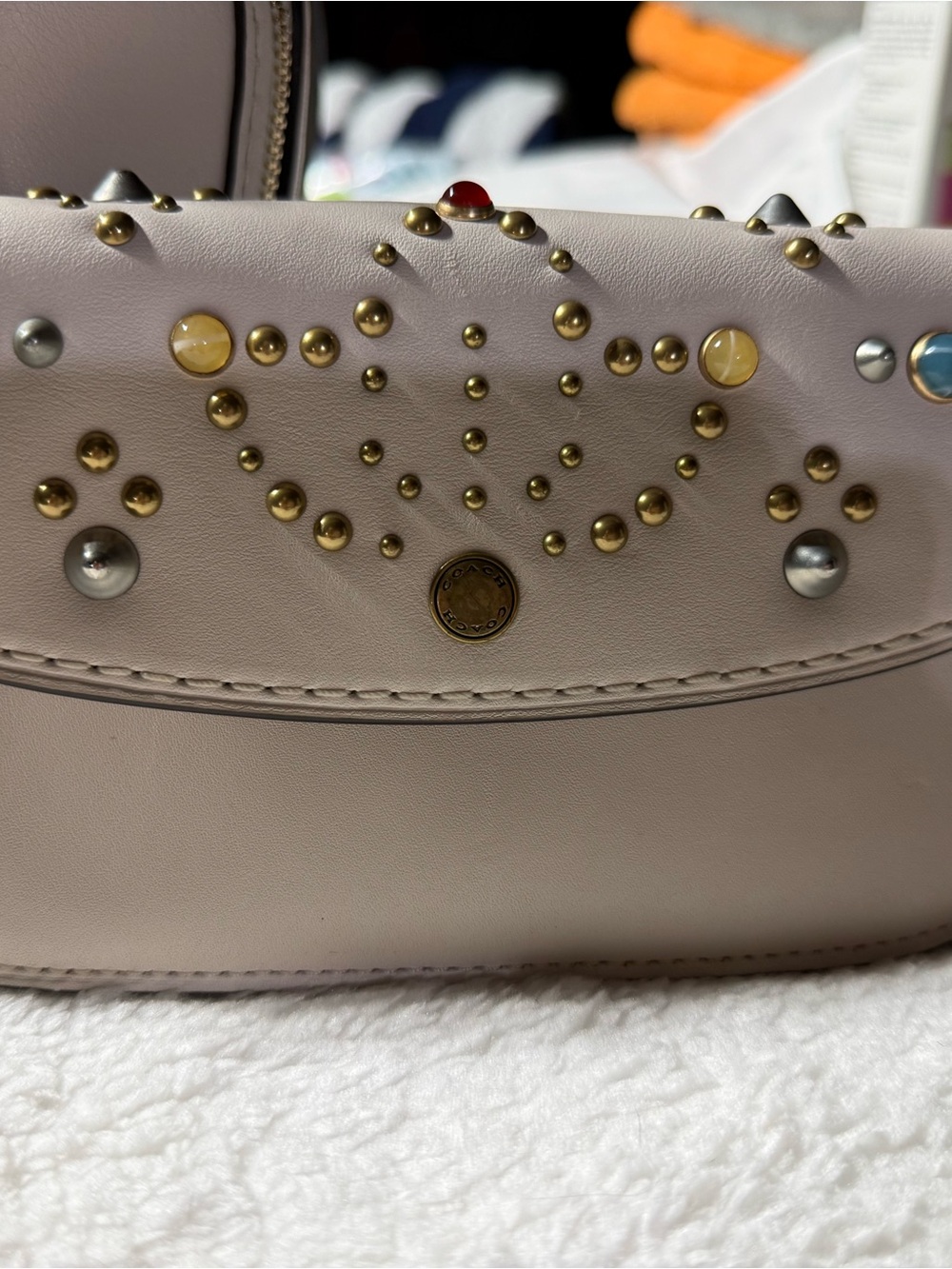 Coach Western Collection Dreamer & Matching Wallet RARE RIVETS & STUDDED!! LN - Picture 15 of 17